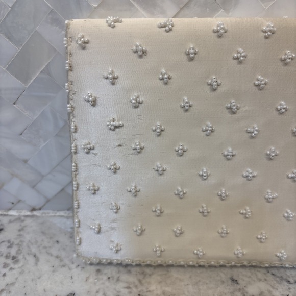 Vintage Beaded & Sequins Clutch Purse - Hand‎ Made in Crown Colony of Hong Kong